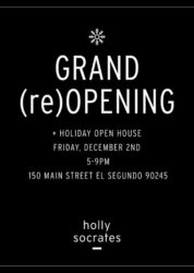Holly Socrates Gallery Grand Re-Opening